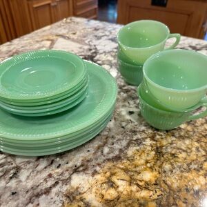 Fire King Jadite Jane Ray Set